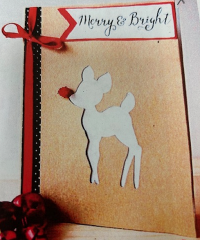 Reindeer Holiday card