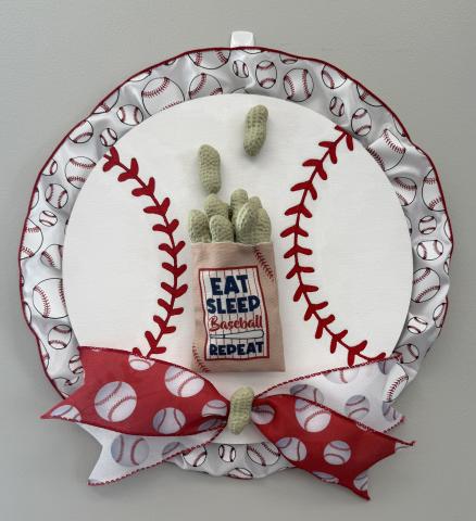 Baseball Wreath