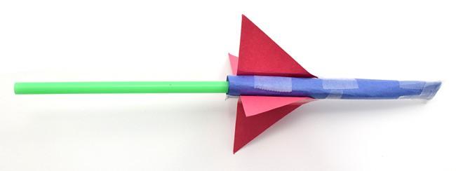 Paper Rocket with straw